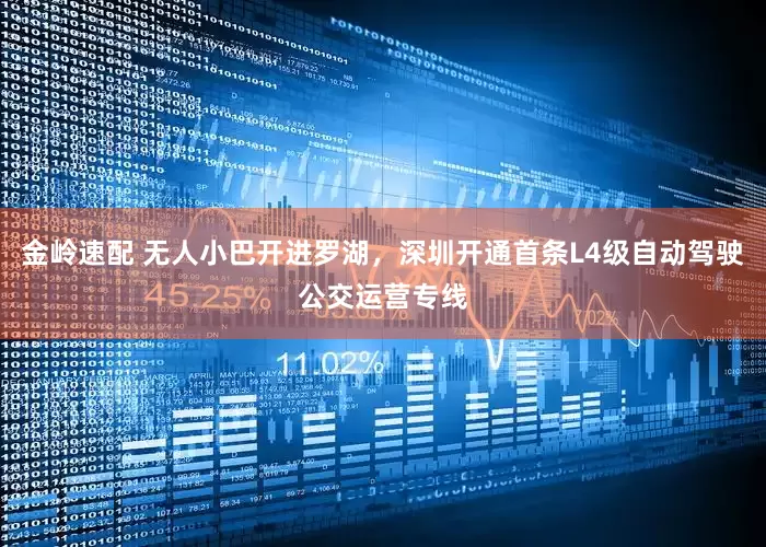 金岭速配 无人小巴开进罗湖，深圳开通首条L4级自动驾驶公交运营专线